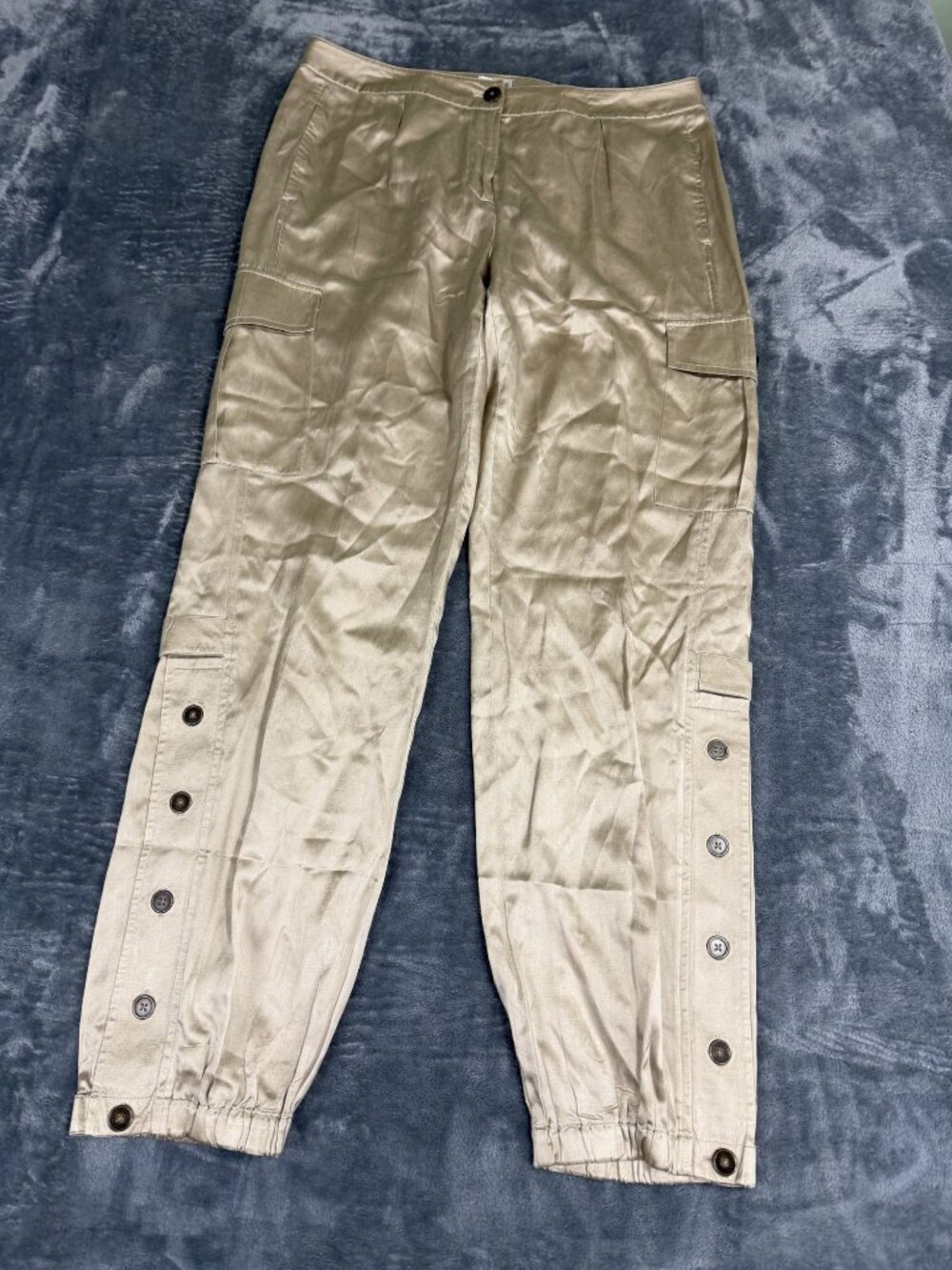 Chico's Olive Cargo Jogger Pants